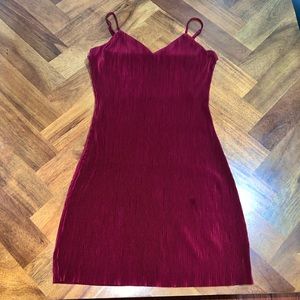 Burgundy Slip Dress